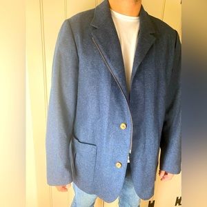 Loro Piana Cashmere Mens Navy blue Jacket, XL, Rain and Wind Protection.